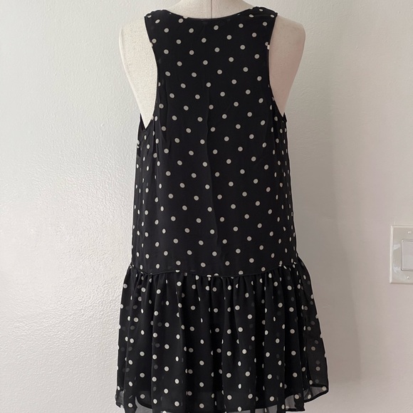 Polka Dot Drop Waist Mini Dress - Picture 2 of 4